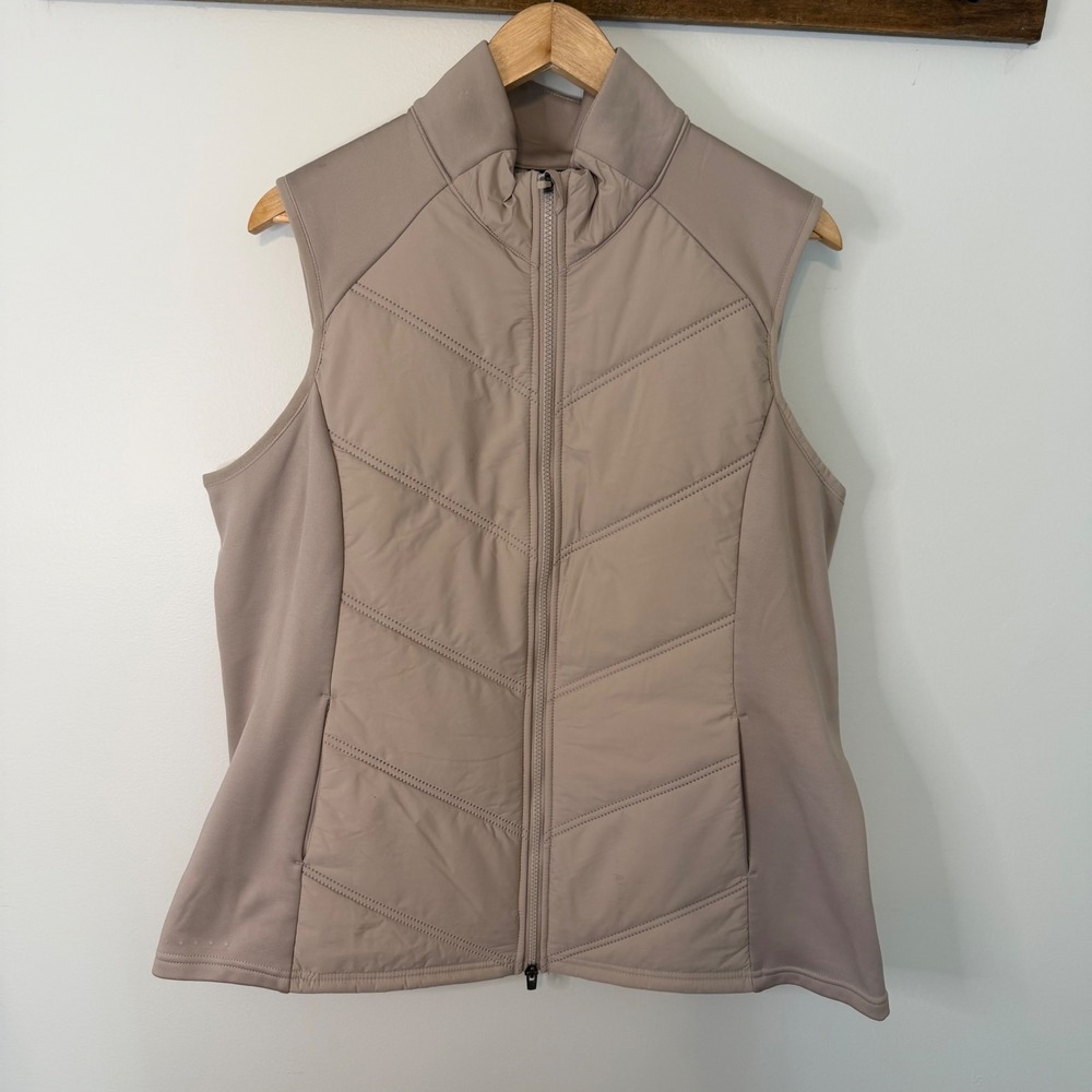 Avia Mixed Media Puffer Vest Wild Mushroom Taupe XL AV44100128851